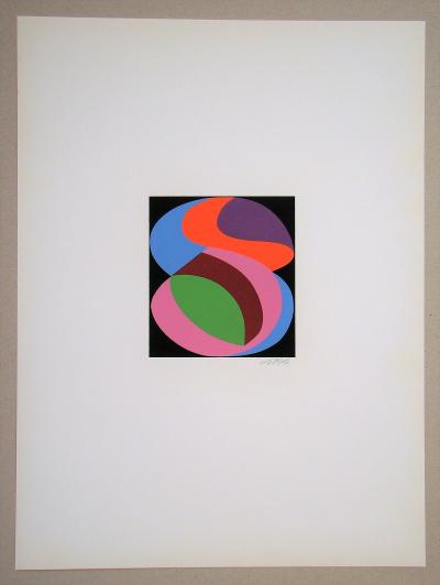 Anna BÉÖTHY-STEINER - Composition, 1972 - Sérigraphie originale signée au crayon 2