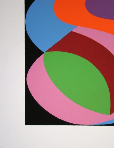 Anna BÉÖTHY-STEINER - Composition, 1972 - Sérigraphie originale signée au crayon 2