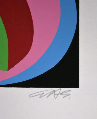 Anna BÉÖTHY-STEINER - Composition, 1972 - Sérigraphie originale signée au crayon 2