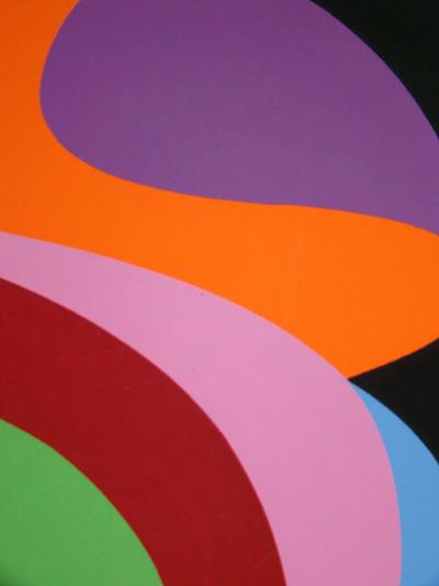 Anna BÉÖTHY-STEINER - Composition, 1972 - Sérigraphie originale signée au crayon 2