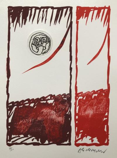 Pierre ALECHINSKY - Hors livre I - Gravure et lithographie originale signée et numérotée 2