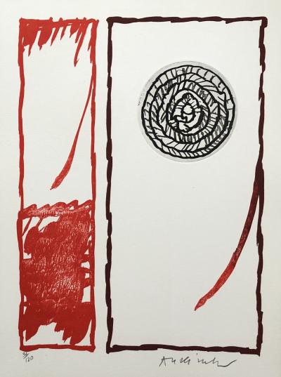Pierre ALECHINSKY - Hors livre II - Lithographie et gravure originale signée numérotée 2
