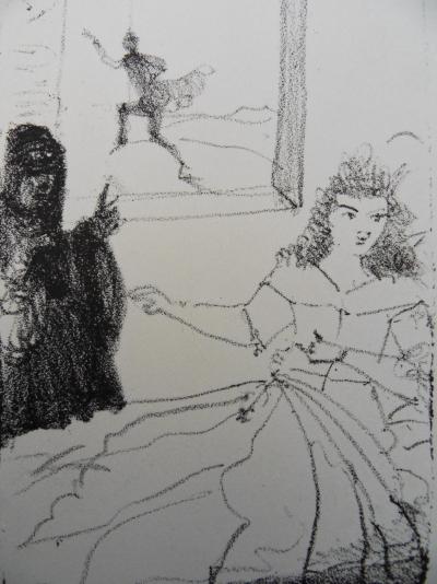 André DERAIN : La fuite (l’amant surpris) - Lithographie originale signée 2