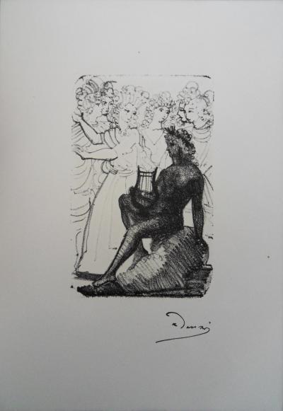 André DERAIN : Apollon séducteur - Lithographie originale signée 2