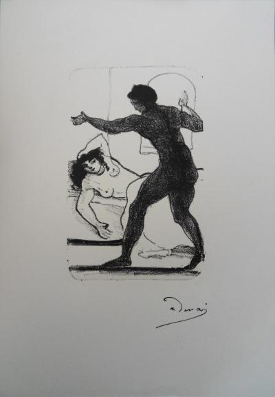 André DERAIN : L’amant enthousiaste - Lithographie originale signée 2