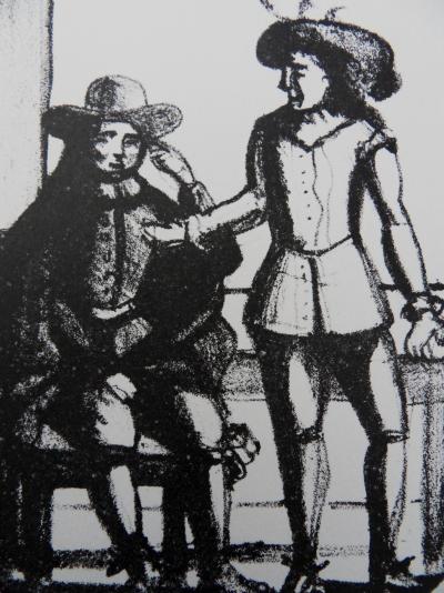 André DERAIN : Deux nobles - Lithographie originale signée 2