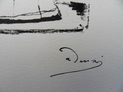 André DERAIN : Un départ précipité - Lithographie originale signée 2