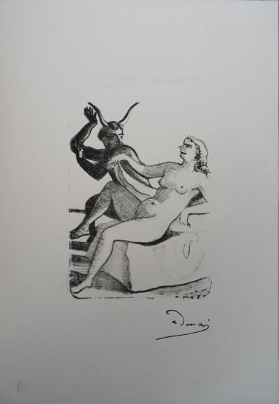André DERAIN : Tentateur et tentation - Lithographie originale signée 2