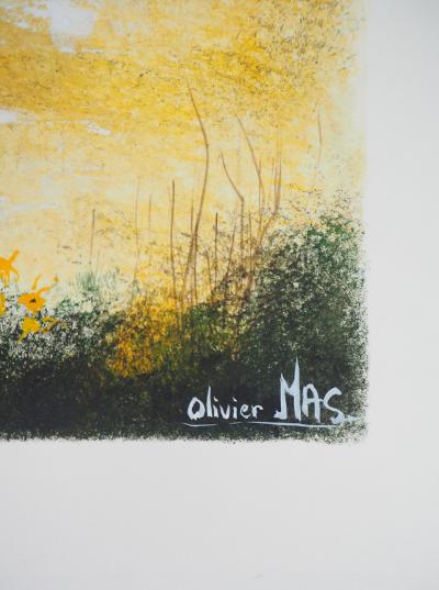 Olivier MAS : La clairière - Gouache originale signée 2