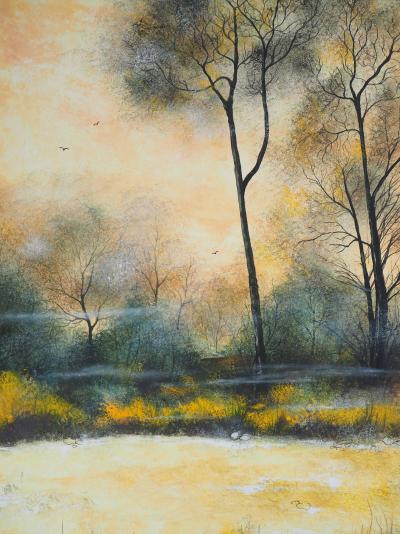 Olivier MAS : La clairière - Gouache originale signée 2