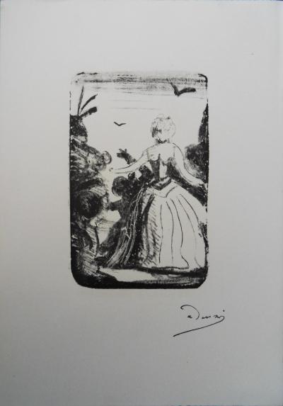 André DERAIN : L’arrivée : bateaux à l’horizon - Lithographie originale signée 2