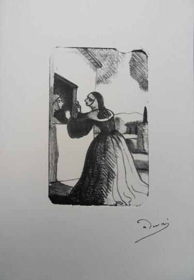 André DERAIN : Sœurs à l’entrée du monastère - Lithographie originale signée 2