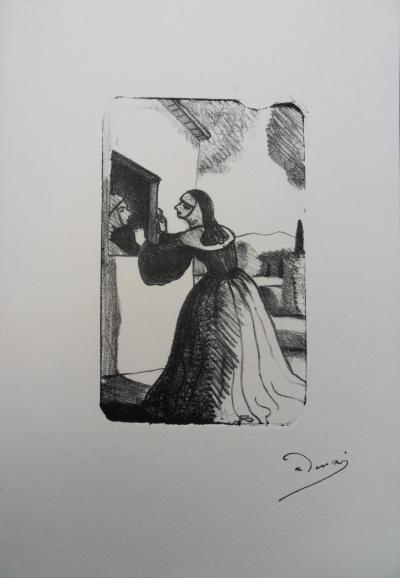 André DERAIN : Sœurs à l’entrée du monastère - Lithographie originale signée 2