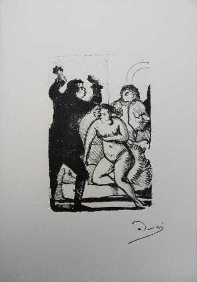 André DERAIN : Surprise au réveil - Lithographie originale signée 2
