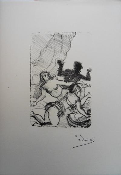 André DERAIN : Jeux érotiques - Lithographie originale signée 2