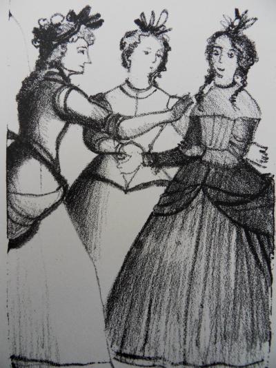 André DERAIN : Demoiselles coquettes - Lithographie originale signée 2