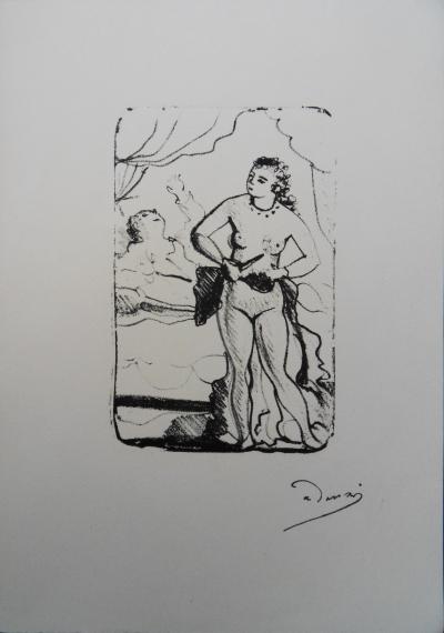 André DERAIN : La fuite au petit matin - Lithographie originale signée 2