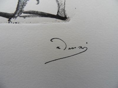 André DERAIN : Nu surpris par des visiteurs - Lithographie originale signée 2