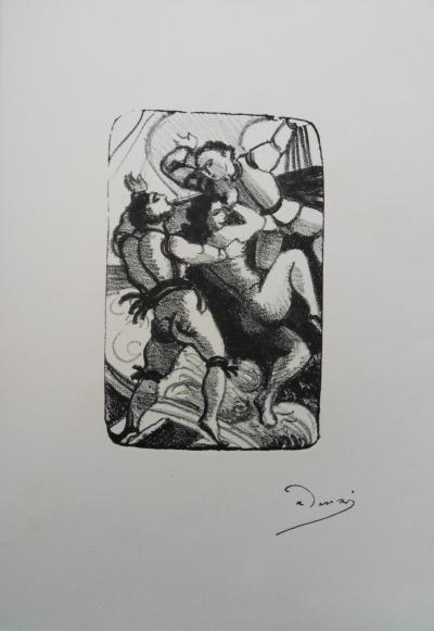 André DERAIN : L’enlèvement - Lithographie originale signée 2