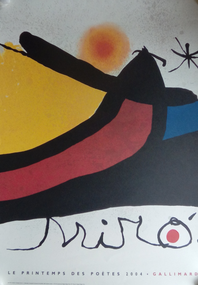 Joan MIRO (d’après) - Printemps des Poètes  2004 - Affiche en lithographie 2