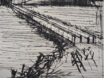 Bernard BUFFET - The Fortress - Original etching 2