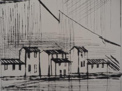 Bernard BUFFET - Amalfi Coast (Naples) - Original etching 2