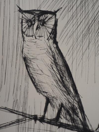 Bernard BUFFET - Le Hibou - Gravure originale 2