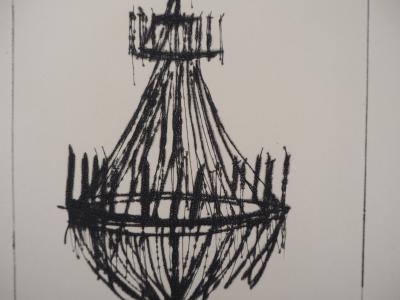 Bernard Buffet - The Chandelier - Original Engraving 2