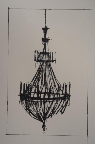 Bernard Buffet - The Chandelier - Original Engraving 2