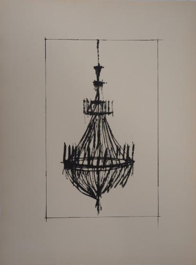 Bernard Buffet - The Chandelier - Original Engraving 2