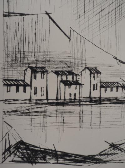 Bernard BUFFET : Côte amalfitaine (Naples)- Gravure originale 2