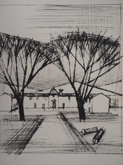Bernard BUFFET : L’entrée du château - Gravure originale 2