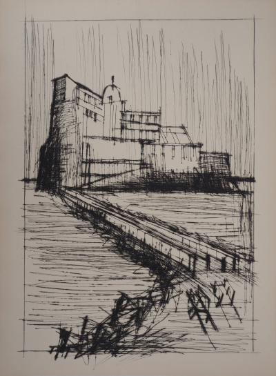Bernard Buffet: The Fortress - Original Engraving 2