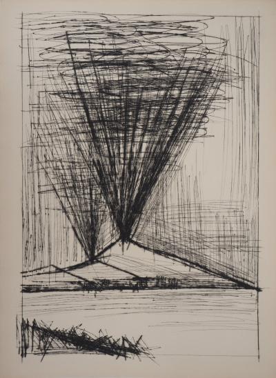 Bernard BUFFET : L’éruption du Vésuve - Gravure originale 2