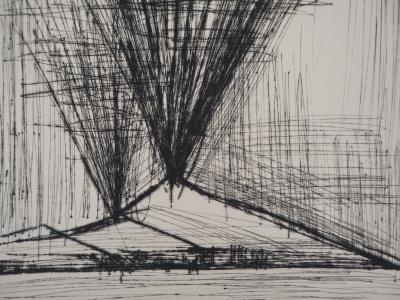 Bernard BUFFET : L’éruption du Vésuve - Gravure originale 2