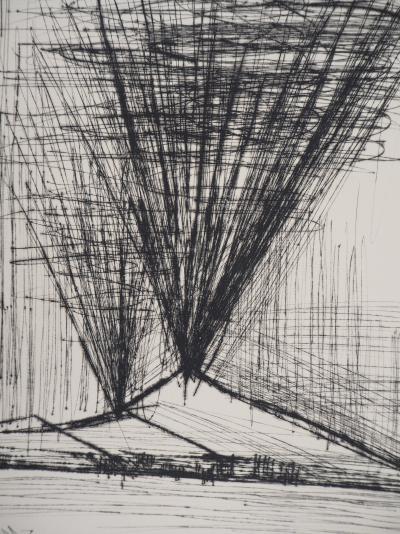 Bernard BUFFET : L’éruption du Vésuve - Gravure originale 2