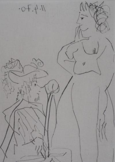 Pablo PICASSO - Le seigneur et sa dame - Gravure originale signée 2