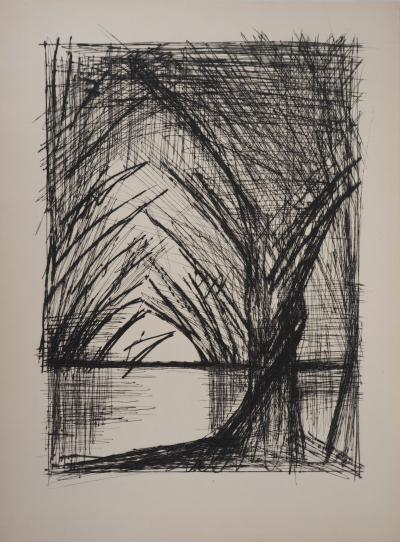 Bernard BUFFET - Allée d’arbres, 1959 - Gravure originale 2