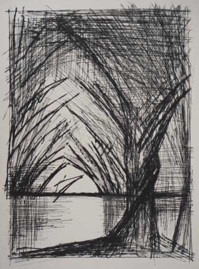 Bernard BUFFET - Allée d’arbres, 1959 - Gravure originale 2