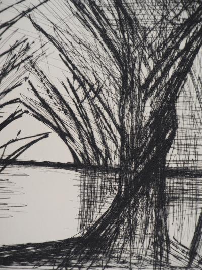 Bernard BUFFET - Allée d’arbres, 1959 - Gravure originale 2