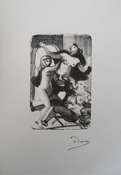 André DERAIN : Liesse et débauche - Lithographie originale signée 2