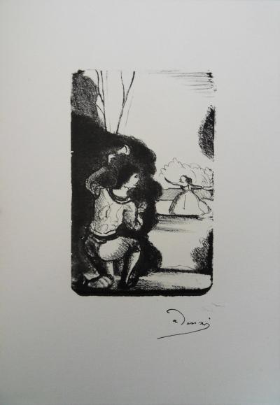 André DERAIN : Cache cache dans un jardin - Lithographie originale signée 2