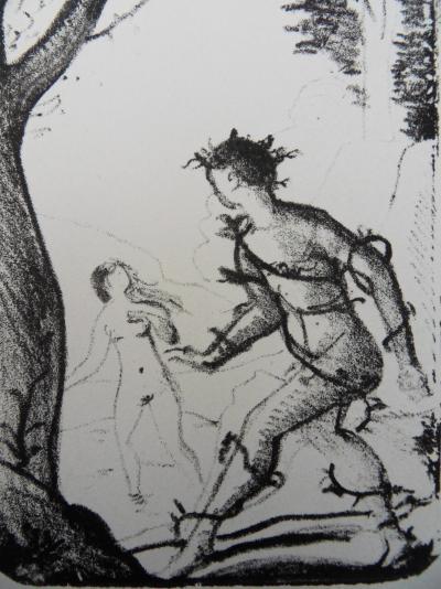André DERAIN : La nymphe surprise pendant son bain - Lithographie originale signée 2