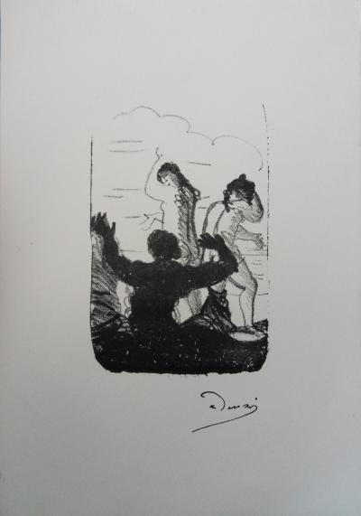 André DERAIN : Aux bains - Lithographie originale signée 2