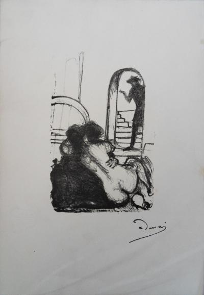 André DERAIN : Les amants surpris - Lithographie originale signée 2