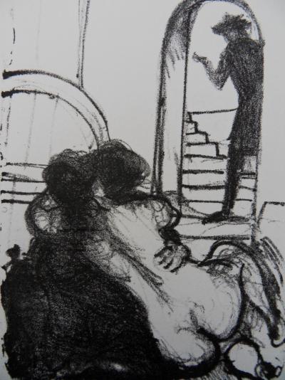 André DERAIN : Les amants surpris - Lithographie originale signée 2