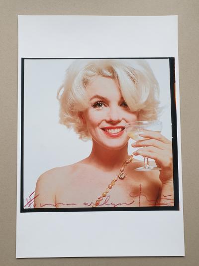 Bert STERN - Marilyn and champagne , 2011 - Tirage pigmentaire signé 2