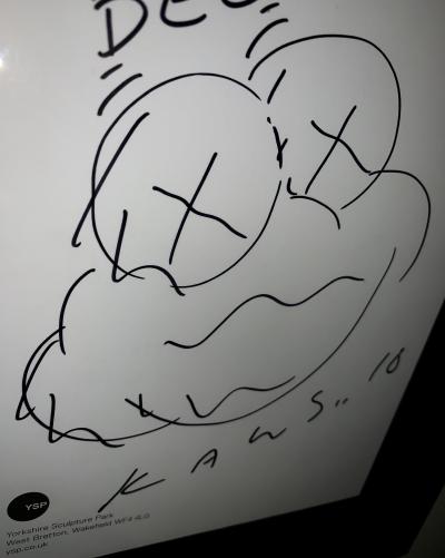 KAWS - Small Lie Face, 2016 - Signed drawing 2