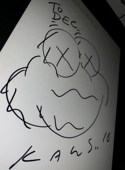 KAWS - Small Lie Face, 2016 - Signed drawing 2