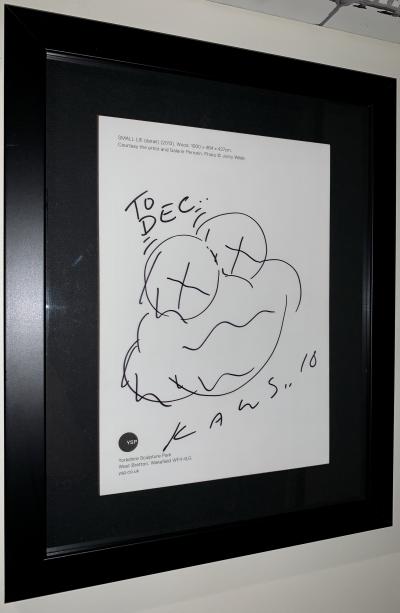 KAWS - Small Lie Face, 2016 - Signed drawing 2